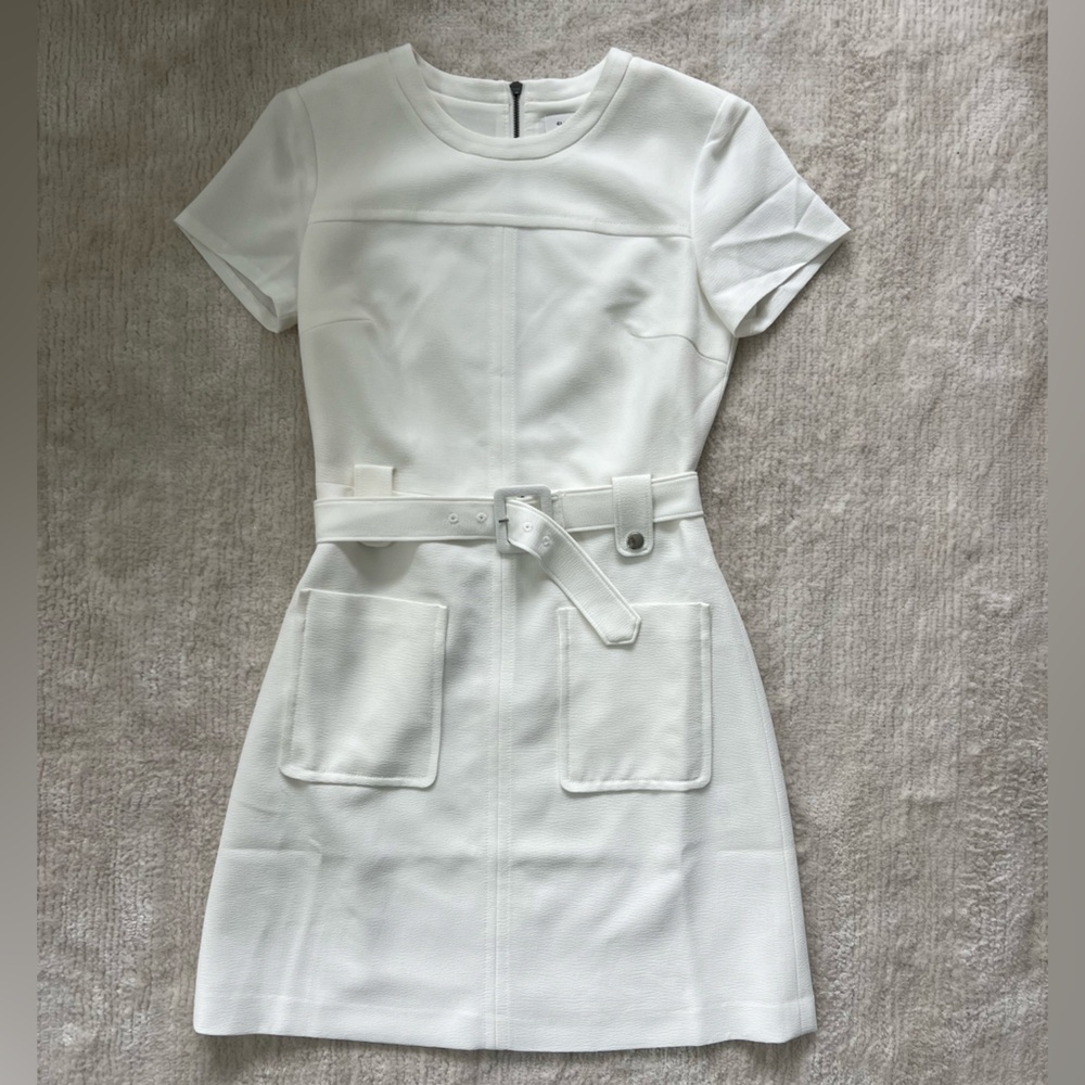 Club Monaco Ivory Textured Dress